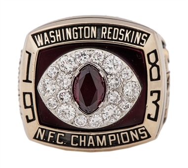 1983 Washington Redskins NFC Championship Players Ring - Brian Carpenter